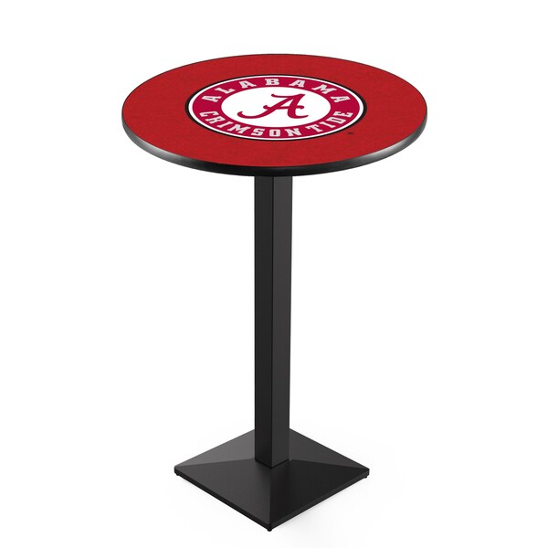 36" Blk Wrinkle Alabama Pub Table